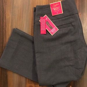 Gray Bootcut Dress Pants